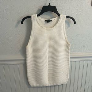 White Knit Lauren Ralf Lauren Tank